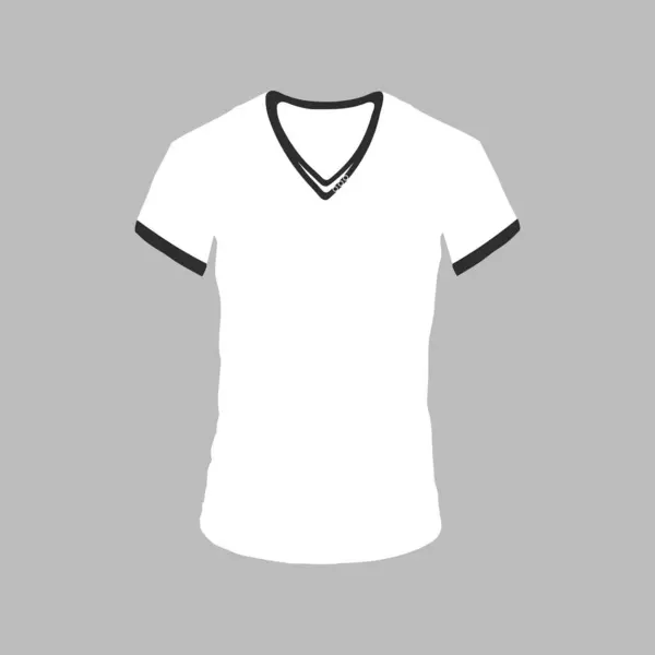 Farklı bakış açılarına sahip erkek tişörtü ve izole edilmiş gömleklerdeki geometrik geri dönüş izleri farklı renklerde beyaz ve siyah ve kırmızı beyaz tişörtler.