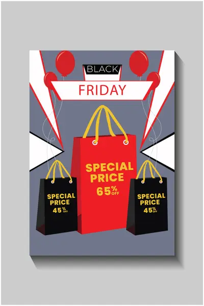 Düzenlenebilir metin efektli Kara Cuma broşürü ve afiş arkaplanı