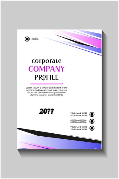 Soyut Geometrik Tasarımlı Şirket Profil Kapağı,