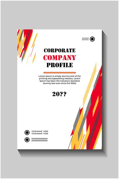 Cityscape Arkaplanına sahip stil Şirket Profili Flyer,