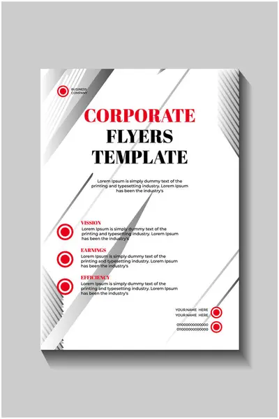 İş Tanıtımı için Şirket Flyer Şablonu,