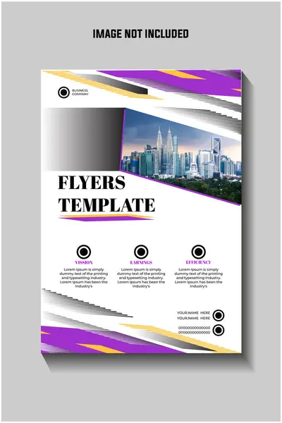 Modern Tasarımlı Business Flyers Şablonu,