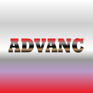 ADVAN Bir Stil ve Göz Yakalayan Metalik Grafik Metin Efekti