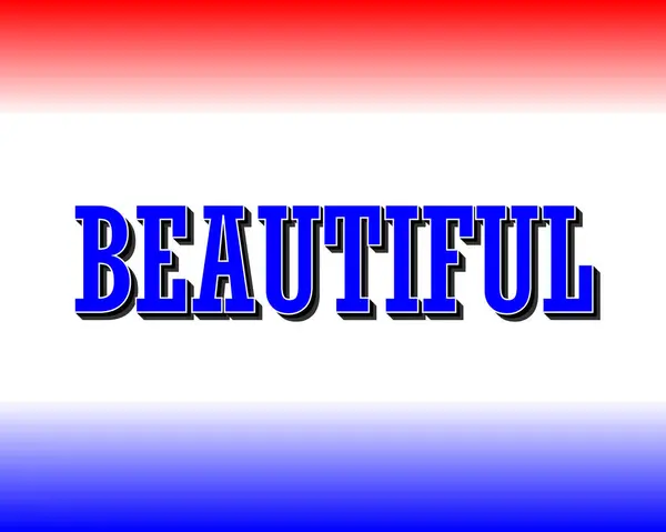 3B Efekt ve Gradyan Renkleriyle Güzel Kelimeler İmi