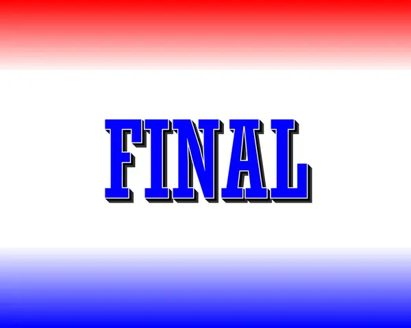 Kalın Mavi Metin ve Kırmızı ve Mavi Gradyan ile Son Duyuru