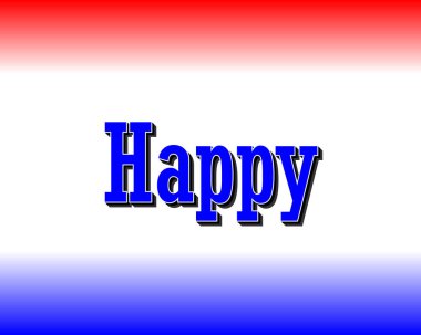 Gradyan renk efektli mutlu ileti.