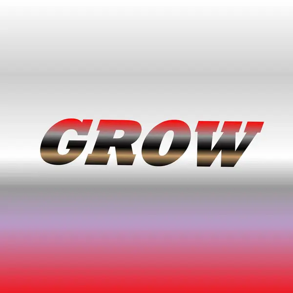 Typography (tipografi) Gradyan bir şekilde büyüyen kelime