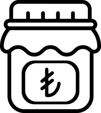 A transparent jar filled with various currency notes and coins, symbolizing savings, investment, and financial security. The isolated background makes it ideal for financial concepts, banking, economy, wealth management, and business-related designs. clipart