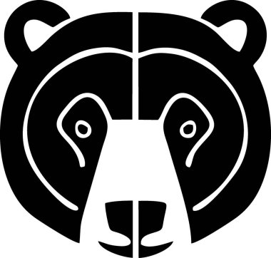 Minimalist ve modern siluet içeren yüksek kaliteli bir ayı logosu taşıyıcısı. Markalaşma, iş logoları, vahşi yaşam ile ilgili tasarımlar, açık hava macera temaları, spor takımı maskotları ve dijital grafikler için mükemmel. Ölçeklenebilir bir vektörde kullanılabilir