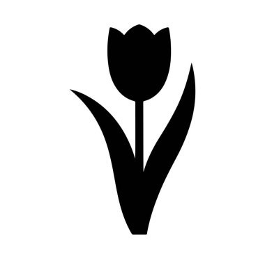 Lale Çiçeği Silüeti Sanat Çizimi.