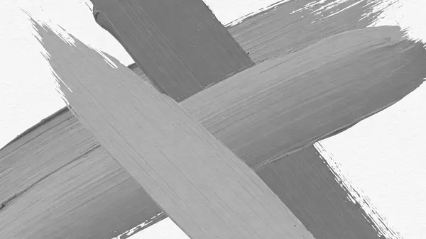 Beyaz bir tuvalde sanatsal gri fırça darbelerine sahip soyut bir arkaplan