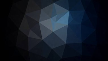 Koyu gri ve mavi üçgenli şık, düşük-polyester bir arka plan.