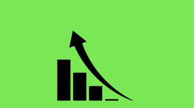 İş stratejisi, oklu iş grafiği, piyasa eğilimlerini ve performans verilerini vurgulama, iş büyümesini simgeleyen bir histogram
