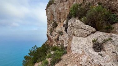 Kıyı kayalıkları manzarasında yemyeşil bitki örtüsü ve sakin okyanus suları mükemmel bir kaçış sunuyor.