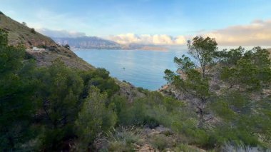 Nefes kesici bir kıyı manzarası dingin ve resimli deniz manzaralarıyla harmanlanmış canlı bir bitki örtüsü sergiliyor.