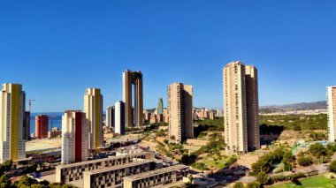 Şehrin güzel hava manzarası