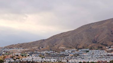 İspanya 'nın Barselona şehrinin hava manzarası