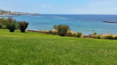 Titrek yeşilliğin yanı sıra dingin ve sakin bir okyanusu barındıran nefes kesici bir sahil manzarası.