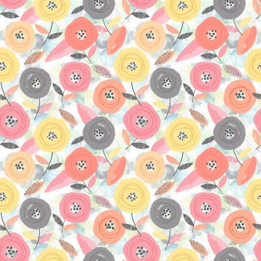 Meksikalı kusursuz desen. Etnik süs, kabile çizgileri dokusu, tessellasyon tasarımı, modern dijital tekstil desenleri, minimalist geometrik motifler, suluboya desenleri