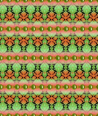 Büyük Çiçekli Çiçeksiz Desen. Aster, Bluebell ve Masa örtüsü kumaşı için mayıs zambağı süslemesi. Retro Desen. Renkli uyum. Vektör Kusursuz Çiçekler.