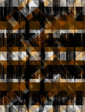 Özgün geometrik tarz efektli kumaş desenleri dijital baskı tekstil duvar kağıdı renkli çiçek ve suluboya arkaplan çizimi