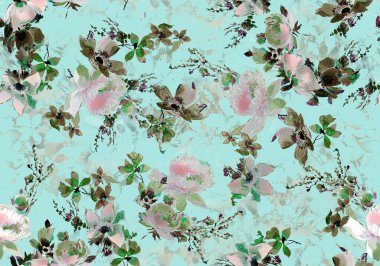 Soyut Desen, Kusursuz Desen, Geleneksel Blok Şablonu, Duvar Kağıdı, Resim Tasarımları, Allover Geometrik Dijital Tekstil Suyu Rengi Çok Renkli Tasarımlar Surat Tekstil Soyut Tasarımı Çiçek Tasarımı  