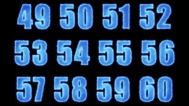 Hareketli ve dondurucu bir etkisi olan sayıların göz alıcı animasyonu dinamik ve dondurucu bir görsel deneyim yaratıyor. Dijital projelerinize havalı, kışın dokunuşlar eklemek için mükemmel..