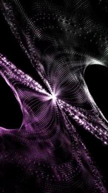 Soyut Ufuk Büküm Kablosu Çerçeve Animasyonu Kusursuz 3D Hareket Döngüsü Fütüistik Arkaplan