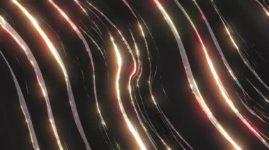 Video Tasarım ve Hareket Grafikleri için Neon Işık Tarzı Parlak Geleceği Görsel Arkaplan