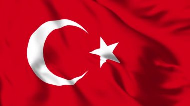 Türkiye Bayrağı 4K Animasyon Yüksek Çözünürlüklü Vatanseverlik Hareketi Grafiği