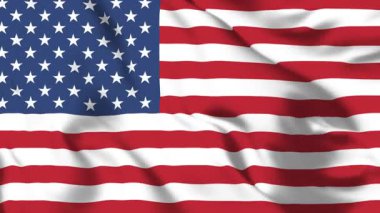 Amerika Bayrağı 4K Canlı Yıldızlar ve Çizgiler Harekete Geçiyor