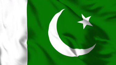 Pakistan Bayrağı 4K Animasyon Majestic Hilal ve Yıldız Hareketi