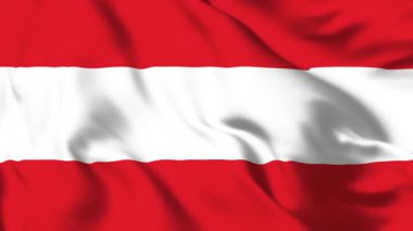 Avusturya Bayrağı 4K Canlandırma Kırmızı ve Beyaz Çizgili