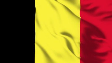 Belçika Bayrağı 4K Ulusal Sembol ile Üç Renk Hareketi
