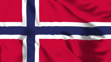 Norveç Bayrağı 4K Animasyon Nordic Pride in Motion