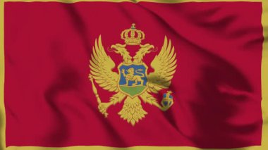 Karadağ Bayrağı 4K Animasyon Regal Crest Hareketi