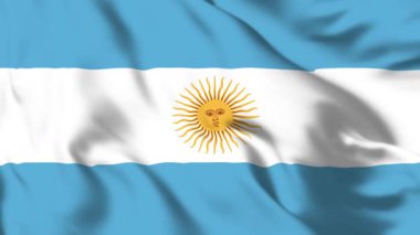 Arjantin Bayrağı 4K Mayıs Animasyon Güneşi