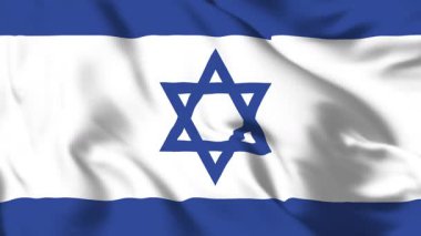 İsrail Bayrağı 4K Hareketin Animasyon Yıldızı
