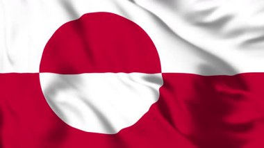 Grönland Bayrağı 4K Canlandırma Arktik Kimlik Hareketi