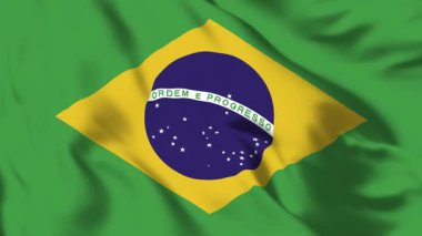 Brezilya Bayrağı 4K Canlandırma Düzeni ve İlerleme