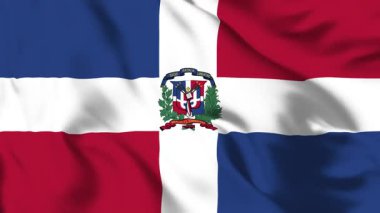 Dominik Cumhuriyeti Bayrağı 4K Vatanseverlik Hareketi Sunumu