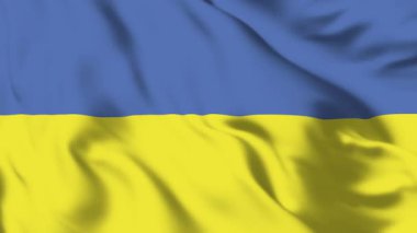 Ukrayna Bayrağı 4K Mavi ve Altın Animasyon Gücü