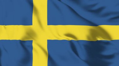 İsveç Bayrağı 4K Animasyon Nordik Haç Hareketi
