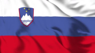 Slovenya Bayrağı 4K Animasyon Alpine Tricolor