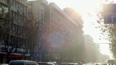 Zhejiang 'da yoğun bir şehir görüntüsü var.