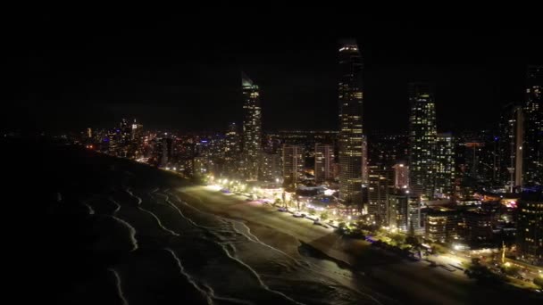 Gold Coast Australien Hochwertige Filmgoldküste Australien Luftbild Der Goldküste Mit — Stockvideo