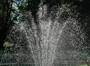 Parkın ortasındaki çeşme sizi oyalamaya ve sıcak günlerde serinlemeye davet ediyor..