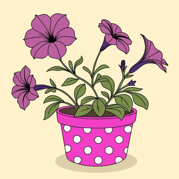 Bir tenceredeki adenyum bitkisinin canlı dijital çizimi, güzel çiçekleri ve kalın gövdesiyle sergileniyor. Botanik tasarımlar, ev dekorasyonu ve bitki meraklıları için ideal. Mikro platformlar için mükemmel.