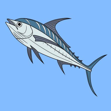 Deniz ürünleri tasarımı, deniz ürünleri eğitimi, balıkçılık içeriği veya okyanus temalı grafik projeleri için idealdir..