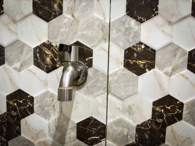 Altıgen Mermer Döşemeler Modern Musluk